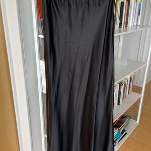 Reformation Black Maxi A-Line Skirt for Casual Night Out